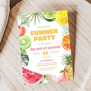 Sommarfrukt Slut på sommarpartiets inbjudan