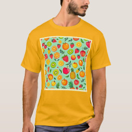 Sommarfrukt Sömlös Design T Shirt