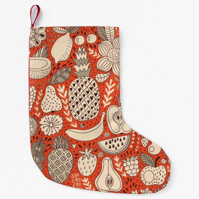 Sommarfrukt, Vintage Liten Julstrumpa (Framsidan)