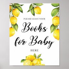 Sommarfruktcitroner Bokar för Baby-tecken Poster