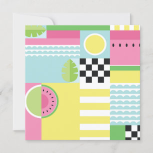 Sommarfruktdesign, färglös mosaik