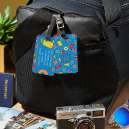 Sommarfrukten Bassäng Flyter - blåa Vatten Bagagebricka