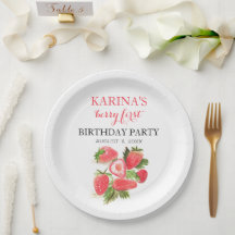 Sommarfrukten Berry 1:a födelsedagen Party