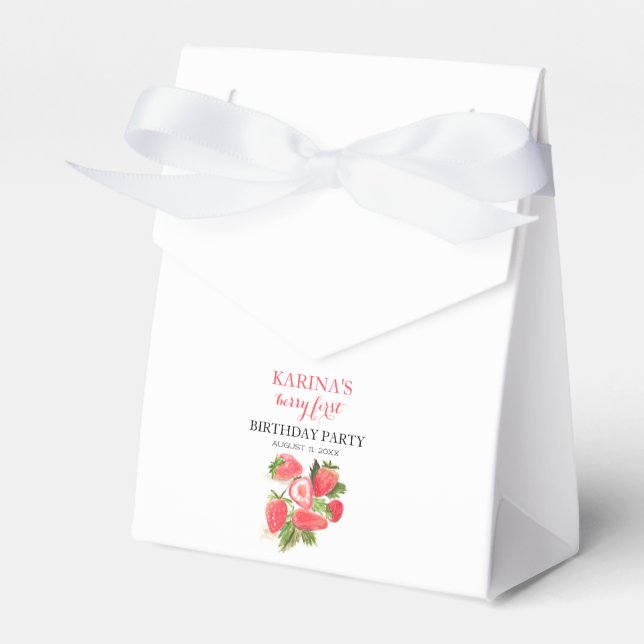 Sommarfrukten Berry 1:a födelsedagen Party Presentaskar (Framsidan Sidan)