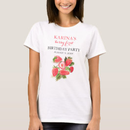 Sommarfrukten Berry 1:a födelsedagen Party T Shirt