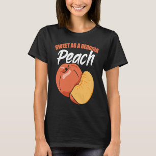 Sommarfrukten Sweet Georgia Peach Cute Peachy Prin T Shirt