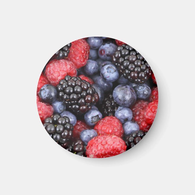 Sommarfrukter Foto Magnet (Framsidan)