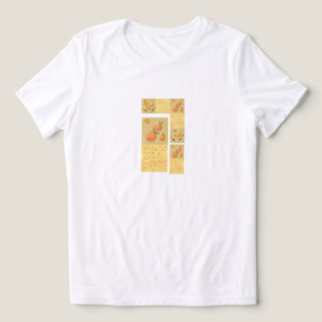 Sommarfrukter, mjuk palett T-Shirt (Design Framsida)