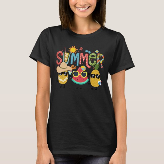 Sommarfrukter T Shirt (Framsida)