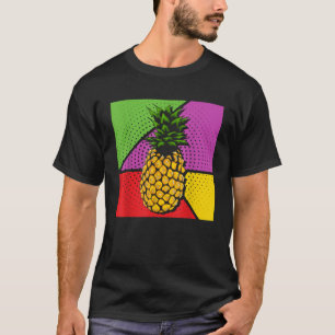 Sommarfrukthexotisk ananas Älskare-poppsten Art Pi T Shirt