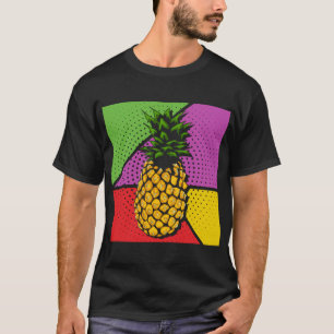 Sommarfrukthexotisk ananas Älskare-poppsten Art Pi T Shirt