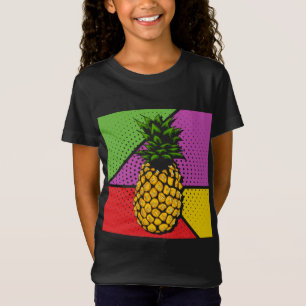 Sommarfrukthexotisk ananas Älskare-poppsten Art Pi T Shirt
