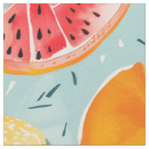 Sommarfruktmönster | Sömlös Vattenmelon & Citrus