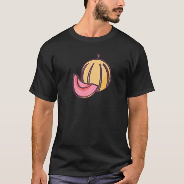 Sommarfruktsdesign för frukt och vattenmelon t shirt (Framsida)