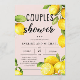 Sommarfrukttusdusch av citrusfrukter par inbjudningar