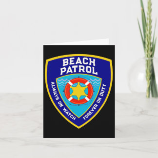 Sommarfunny Beach Patrol Ocean Forever on Duty Li Kort