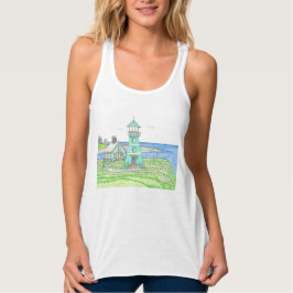Sommarfyr 3; Tanktopet Women's Flowy Linne Med Racerback