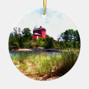 Sommarfyr Julgransprydnad Keramik
