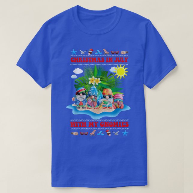 SommargästskaGnomes för jul T Shirt (Design framsida)