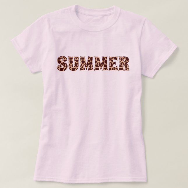 Sommargirafftryck T Shirt (Design framsida)