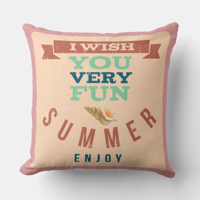 Sommarglädje Kastkudde Kudde (Framsida)