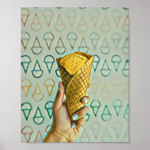 Sommarglass älskare poster