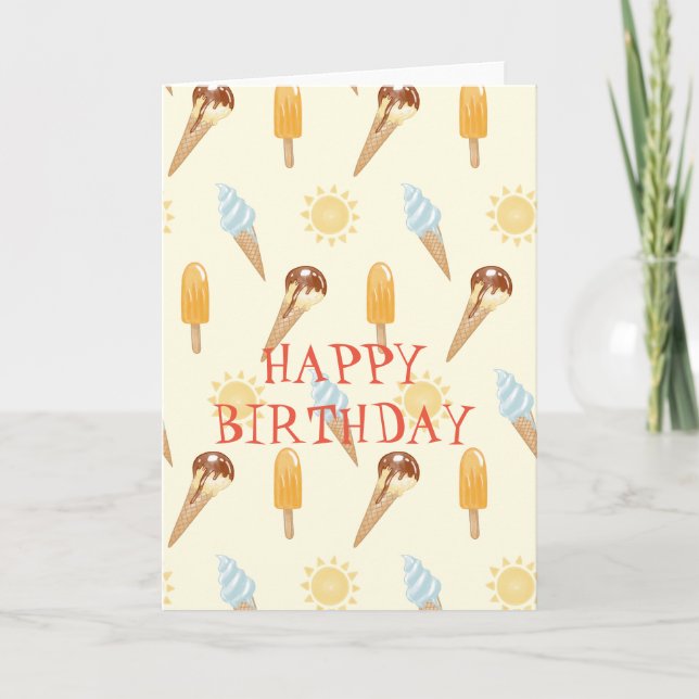 Sommarglass Kort (Framsida)