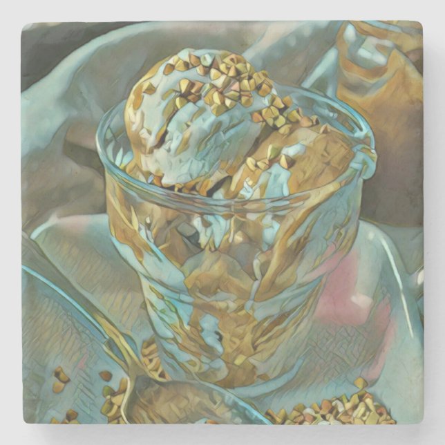 Sommarglass Stenunderlägg (Framsidan)