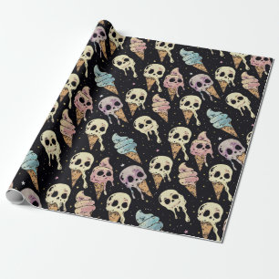 SommarGoth Döskallars Ice Cream Spooky Presentpapper