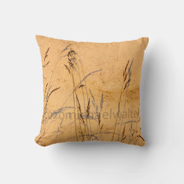 Sommargräs och skuggvykort Poster akryl Kudde