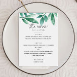Sommargreeneri. Blommigt botaniska bröllop Meny<br><div class="desc">Vattentärsfärgad botanisk blommigt Menu för vedland sommargrönt bröllop. Lämpligt för födelsedag / årsdag / Rehearsal middag / Möhippa / Bachelorette party.</div>