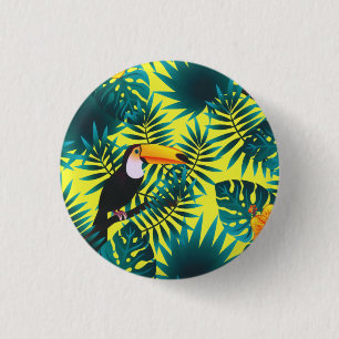 Sommargrej Tropical Toucan Jungle Foliage Knapp