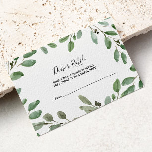 Sommargrey Tropical Eucalyptus Diaper Raffle Tilläggskort