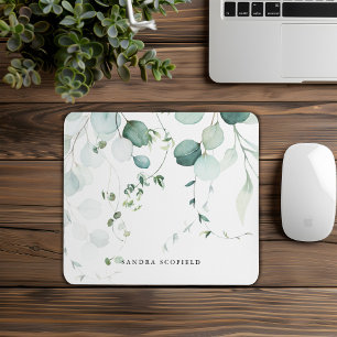 SommarGrönt Eucalyptus Löv Personlig Enkel Musmatta