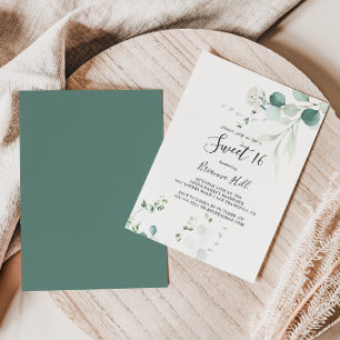 SommarGrönt Eucalyptus Sweet 16 Födelsedagsfester Inbjudningar