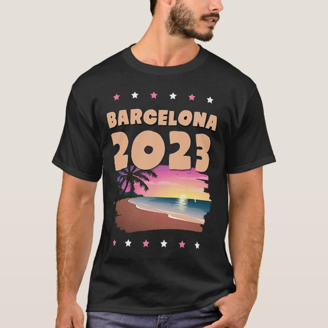 Sommargruppen Barcelona 2023 T Shirt (Framsida)