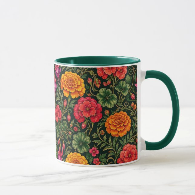 Sommarguld, pelargoner och fuchsior mugg (Höger)