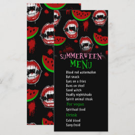 Sommarhalloweenfest Meny Rolig Vampyr