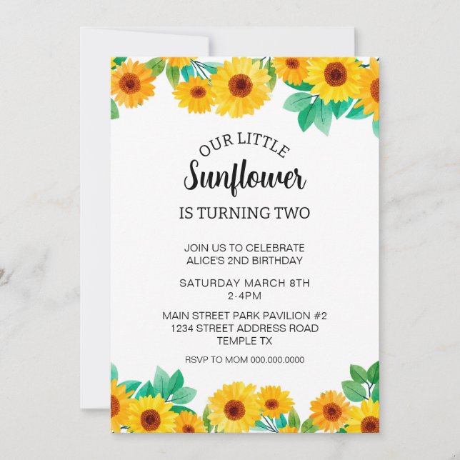 Sommarhämtning för sommarinbjudan till sommardag inbjudningar (Framsida)