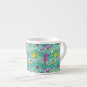 Sommarhavsmönster Espressomugg