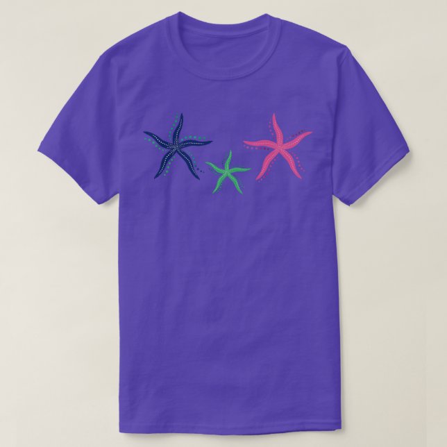 Sommarhelgdagar med stjärnfisk t shirt (Design framsida)