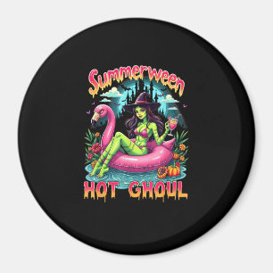 Sommarhexvibbar Semester Halloween Roligt Tjej Magnet