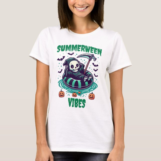Sommarhöst-stämning – Reaper Avslappnad T Shirt (Framsida)