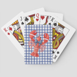 Sommarhummer Nautilus Rutig Casinokort