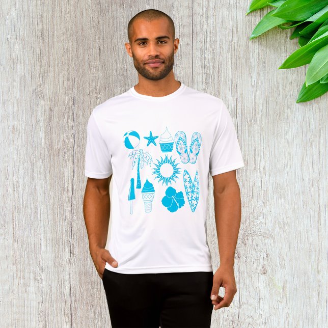 Sommarikoner Herr Aktiv T Shirt (Skapare uppladdad)