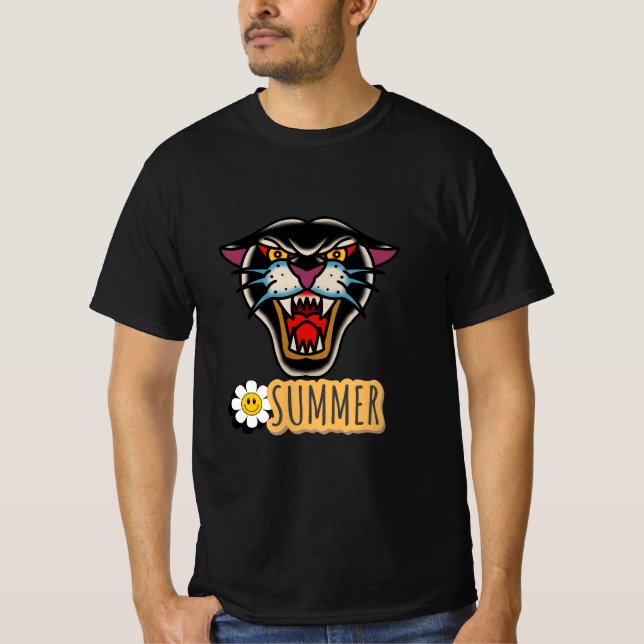 Sommarillustration T Shirt (Framsida)