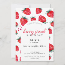 Sommarinbjudan till Berry Sweet Birthday Vår