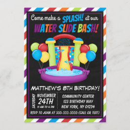 Sommarinbjudan till bildpartiet i vatten, Födelsed Inbjudningar