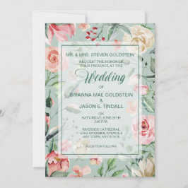 Sommarinbjudan till bröllopsinbjudan till Grönten Inbjudningar