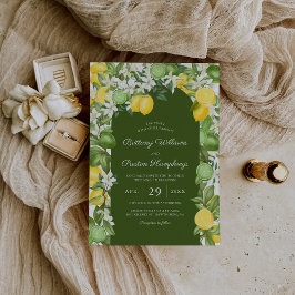 Sommarinbjudan till Citrus Lemon Lime Wedding Inbjudningar